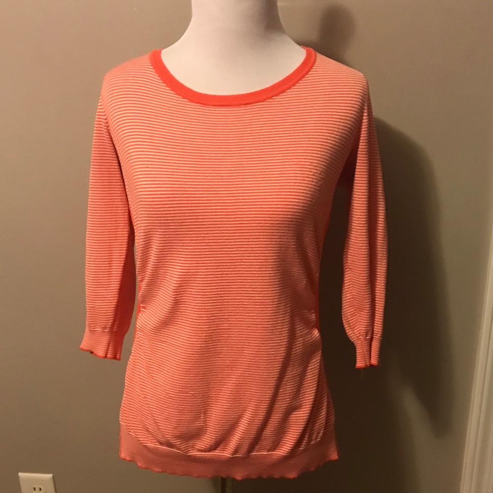 Maurices Orange Stripe Sweater - Size Medium